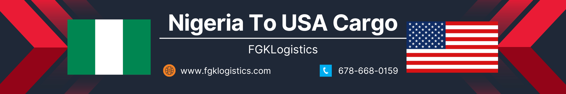 Cargo From Nigeria To USA Page Banner