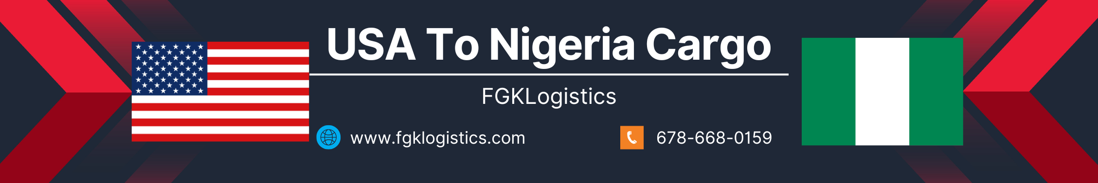 Cargo From USA To Nigeria Page Banner